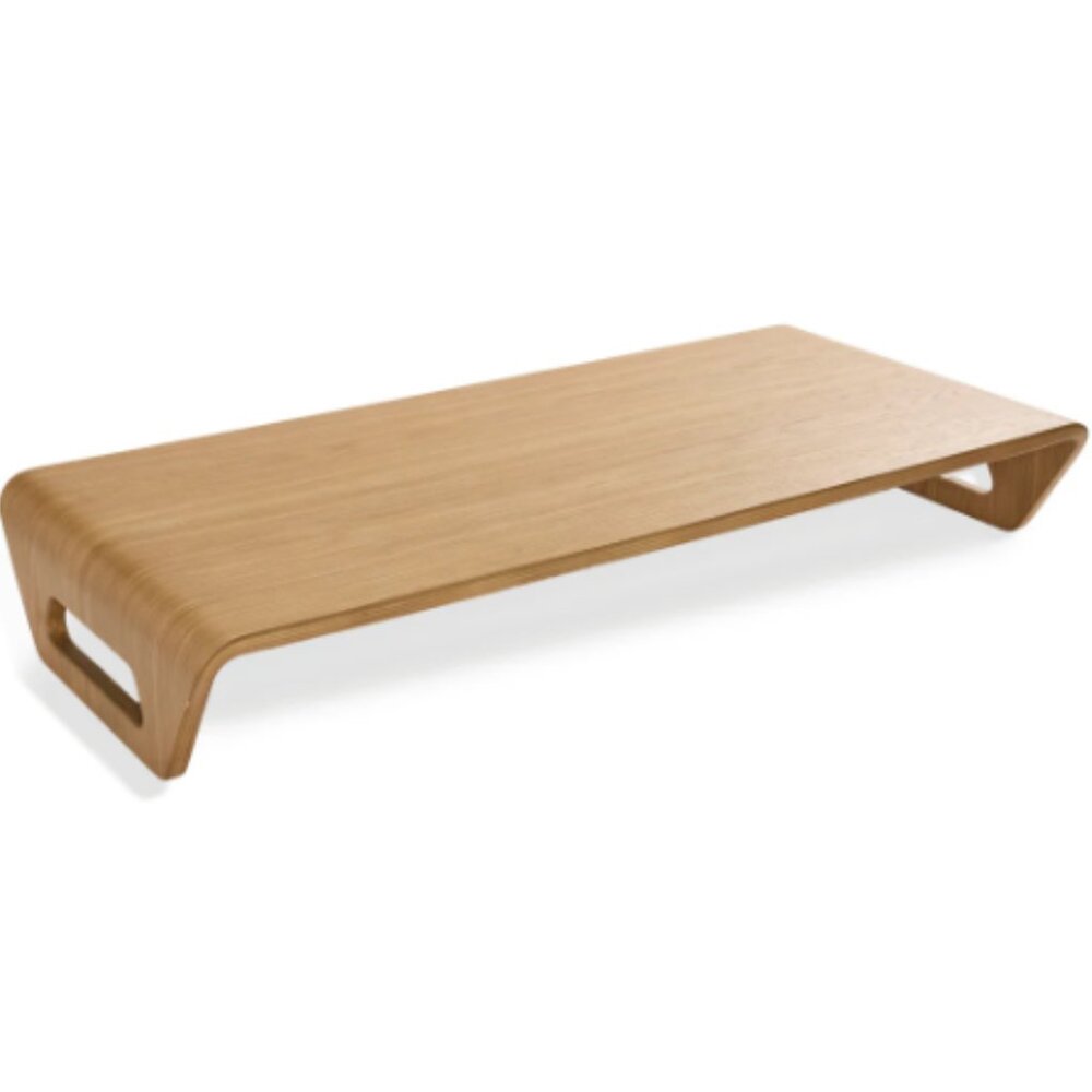 Bamboo Monitor Stand - Natural Wood Desk Riser